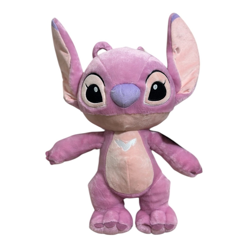 Disney Baby Pink Angel Plush Lilo & Stitch Soft Huggable Cute Plush Toy 15" NWT